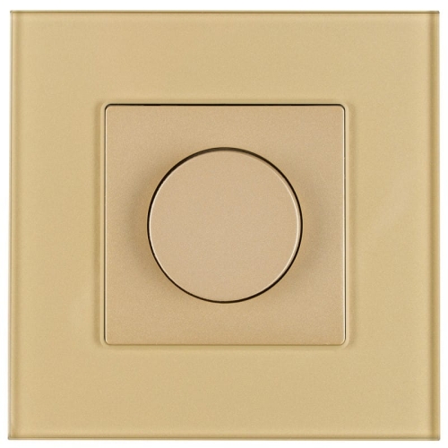 Întrerupător Dimmer Pentru Lumină Rotativ Din Sticlă Auriu