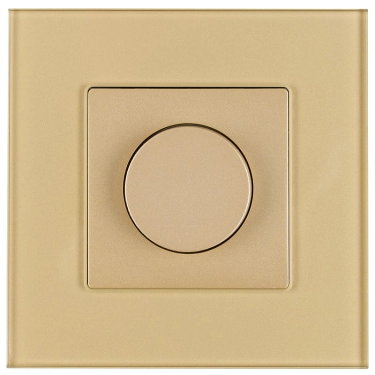 Întrerupător Dimmer Pentru Lumină Rotativ Din Sticlă Auriu