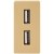 Modul Încărcător Dublu USB Tip A+A 2.4A Auriu Pentru Rame