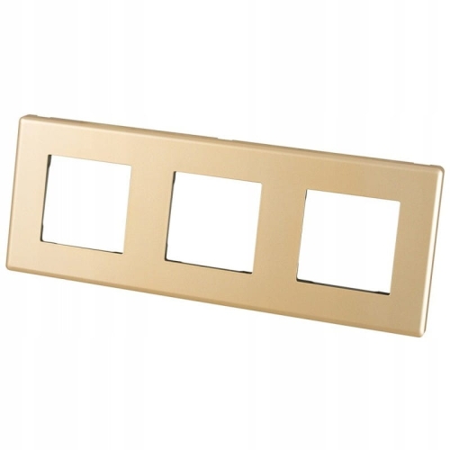 Ramă Triplă Din Plastic Aurie Pentru Module