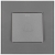 Buton Întrerupător Pentru Sonerie Cu Revenire Din Sticlă Gri