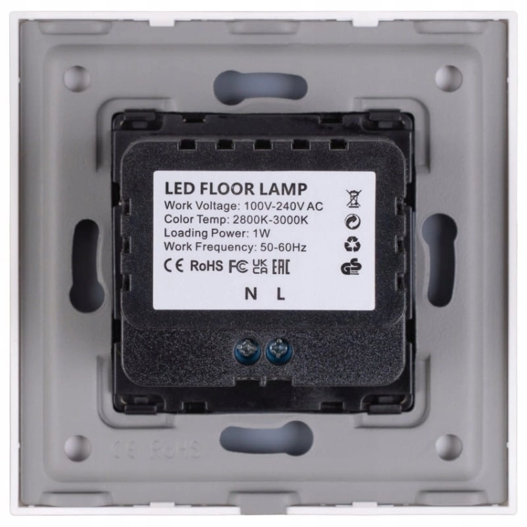 Lampă LED De Podea Scară Perete Din Sticlă Aurie