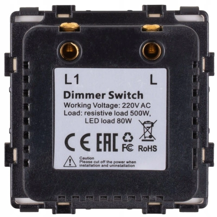 Modul Întrerupător Dimmer De Lumină Rotativ Auriu Pentru Rame