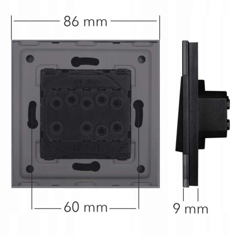 Ramă Din Sticlă Cvadruplă Aurie Pentru Module MIUUN