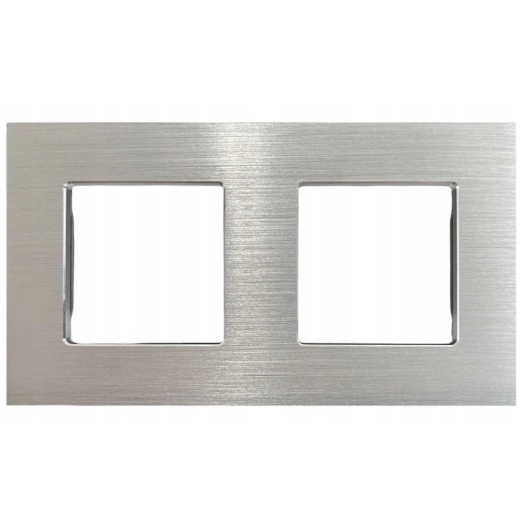 Ramă Din Aluminiu Dublă Argintie