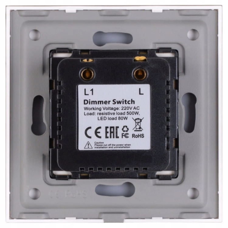 Întrerupător Dimmer Pentru Lumină Rotativ Din Sticlă Auriu
