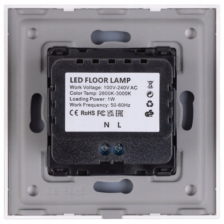 Lampă LED De Pardoseală Scară Perete Aurie Set Cu Ramă PCV