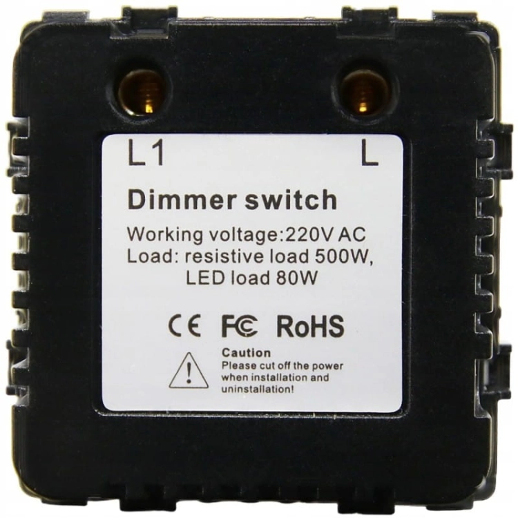 Întrerupător Dimmer Pentru Lumină Rotativ Gri Set Cu Ramă PCV