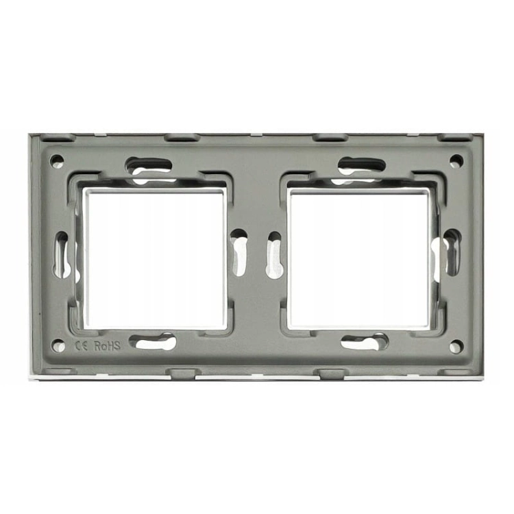 Ramă Din Aluminiu Dublă Argintie