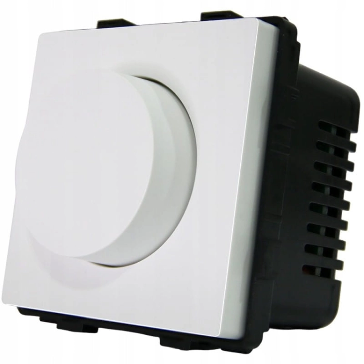 Întrerupător Dimmer De Lumină Mecanic Alb Set Cu Ramă Din PVC