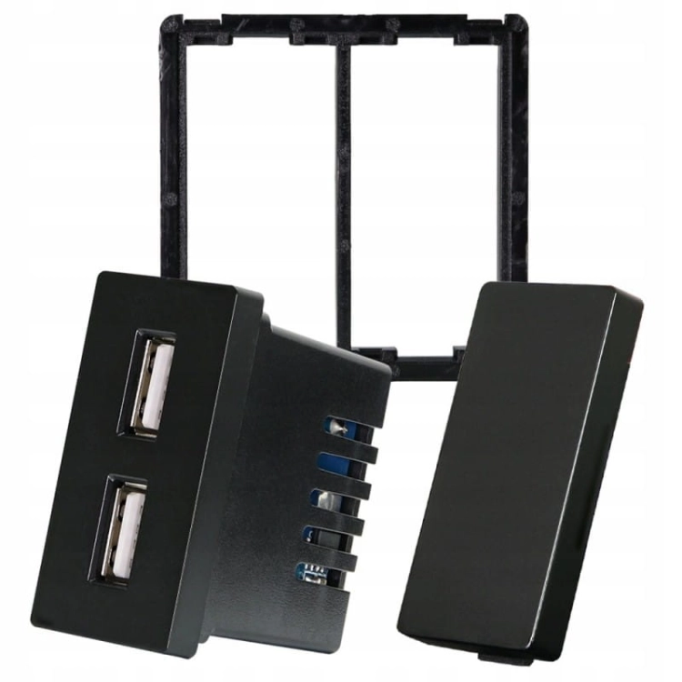 Modul Priză Dublă Încărcător USB 2.4A Pentru Rame
