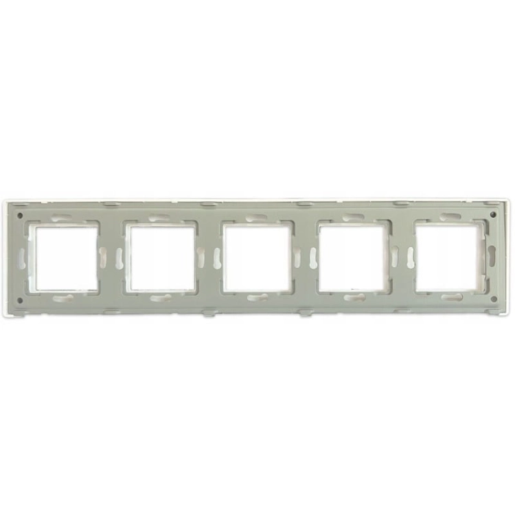 Ramă Plastică Albă Cu 5 Posturi Pentru Module