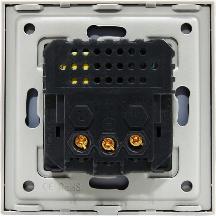 Priză Electrică Din Sticlă Gri + Încărcător Dublu USB Tip A+A 2.4A