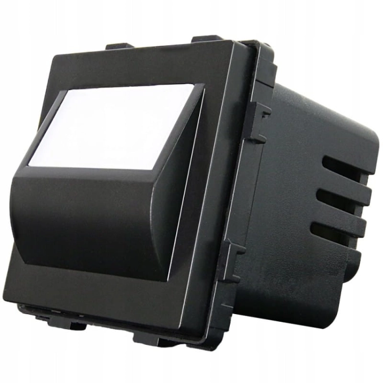 Lampă LED De Pardoseală Scară Perete Neagră Set Cu Ramă Din PVC
