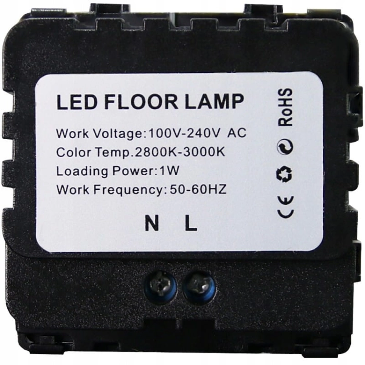 Lampă LED De Pardoseală Scară Perete Neagră Set Cu Ramă Din PVC