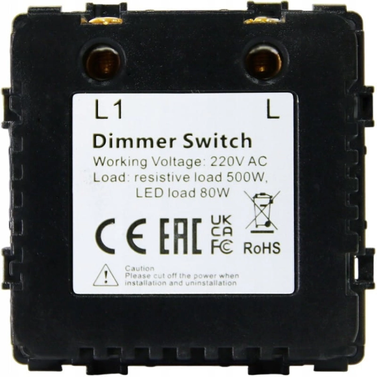 Întrerupător Dimmer De Lumină Mecanic Alb Set Cu Ramă Din PVC