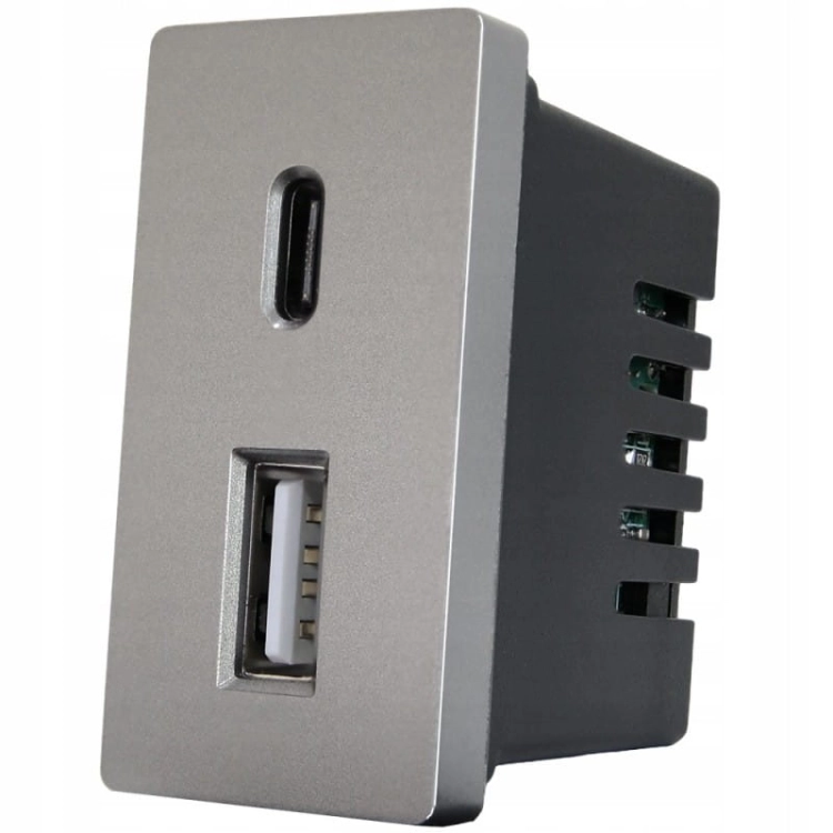 Modul Priză Încărcător Rapid Dublu USB Tip A+C 20 Wat Pentru Rame MIUUN