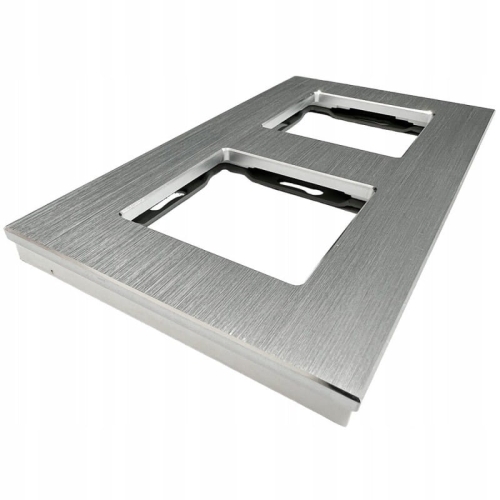 Ramă Din Aluminiu Dublă Argintie