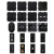 Priză Neagră Cu Pin De Împământare + Priză USB A+C 20W Set Cu Ramă PVC