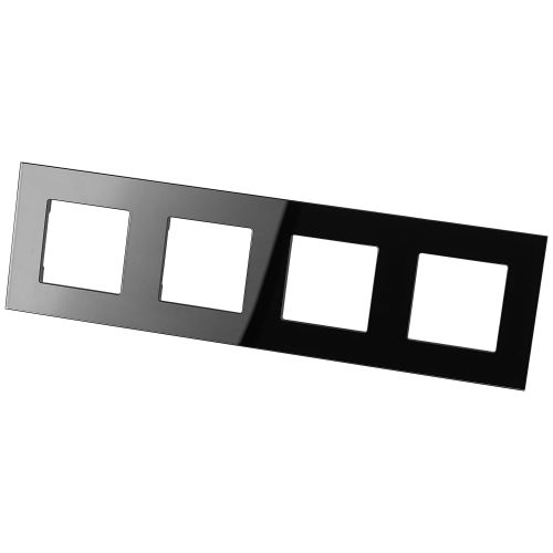 Ramă Din Sticlă Cvadruplă Neagră Pentru Module MIUUN
