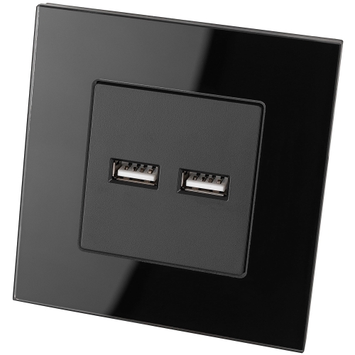 Încărcător USB Dublu Tip A+A 3.1A Negru MIUUN