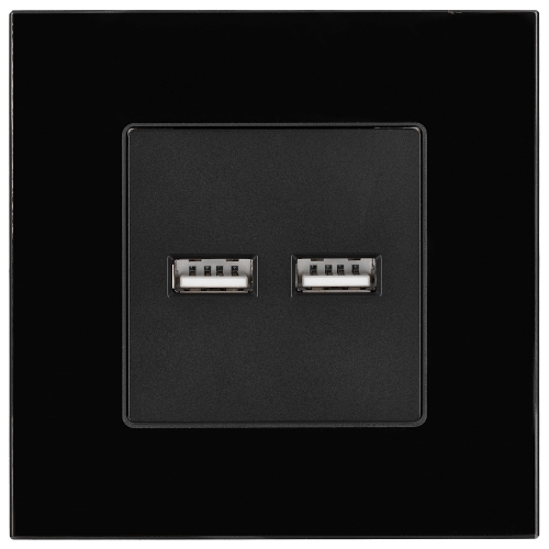 Încărcător USB Dublu Tip A+A 3.1A Negru MIUUN