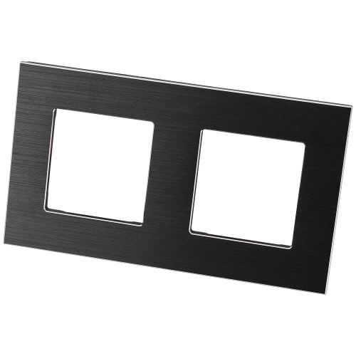 Ramă Din Aluminiu Dublă Neagră Pentru Module MIUUN