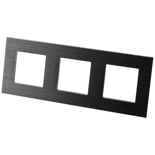 Ramă Din Aluminiu Triplă Neagră Pentru Module MIUUN