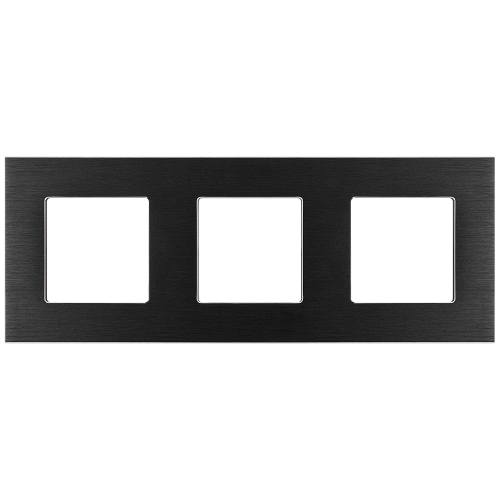 Ramă Din Aluminiu Triplă Neagră Pentru Module MIUUN