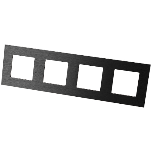 Ramă Din Aluminiu Cvadrublă Neagră Pentru Module MIUUN