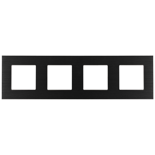 Ramă Din Aluminiu Cvadrublă Neagră Pentru Module MIUUN