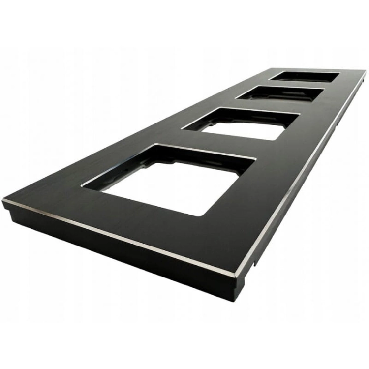 Ramă Din Aluminiu Cvadrublă Neagră Pentru Module MIUUN