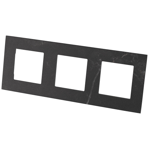 Ramă Triplă Neagră Efect Marmură Pentru Module