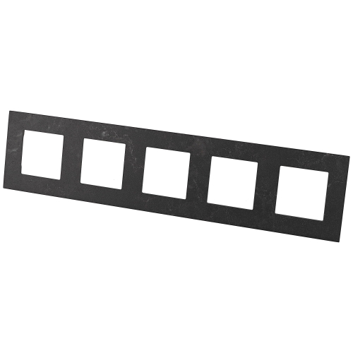Ramă Cinciplă Neagră Efect Marmură Pentru Module