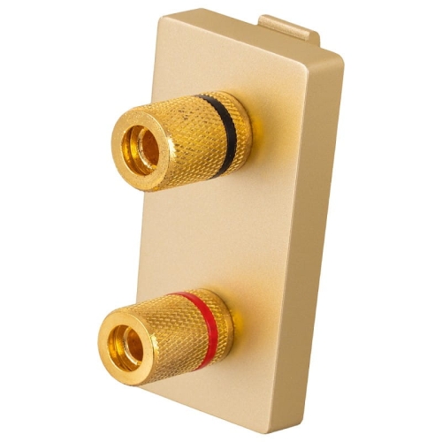 Modul Priză Difuzor Stereo Tip Banană Aurie Pentru Rame