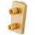 Modul Priză Difuzor Stereo Tip Banană Aurie Pentru Rame