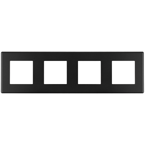 Ramă Cvadruplă Din Plastic Neagră Pentru Module MIUUN