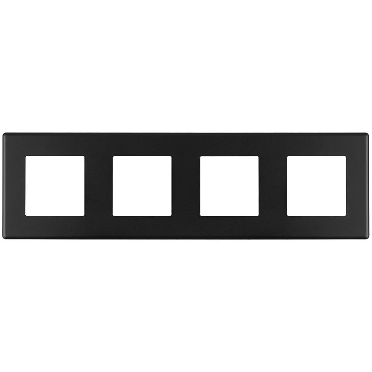 Ramă Cvadruplă Din Plastic Neagră Pentru Module MIUUN