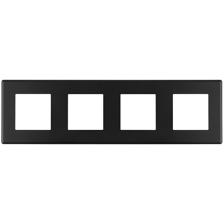 Ramă Cvadruplă Din Plastic Neagră Pentru Module MIUUN