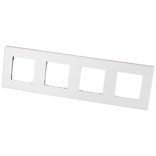 Ramă Plastică Albă Cu 4 Posturi Pentru Module