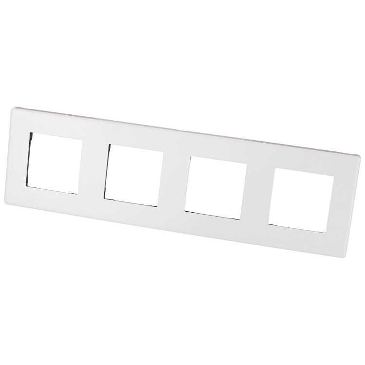 Ramă Plastică Albă Cu 4 Posturi Pentru Module