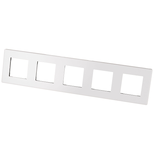 Ramă Plastică Albă Cu 5 Posturi Pentru Module