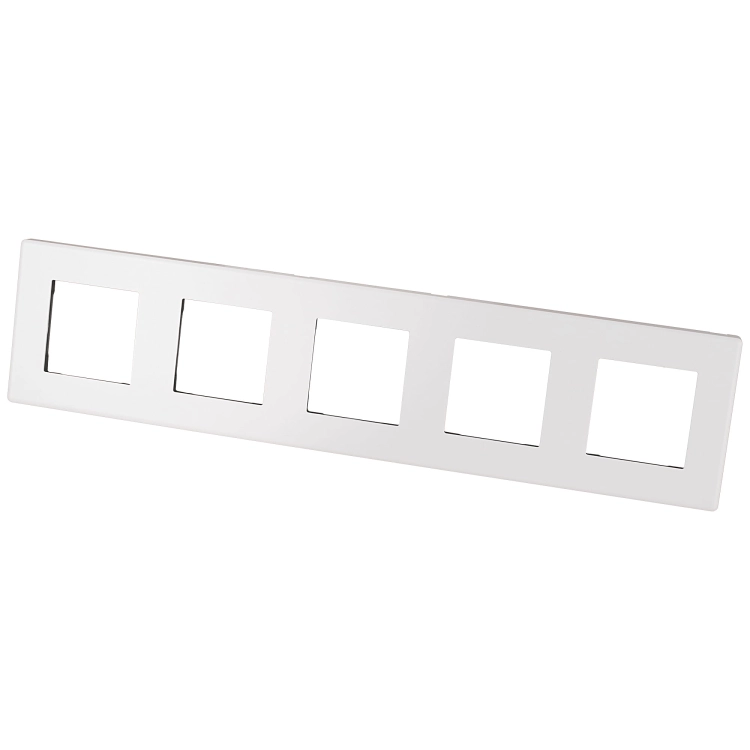 Ramă Plastică Albă Cu 5 Posturi Pentru Module