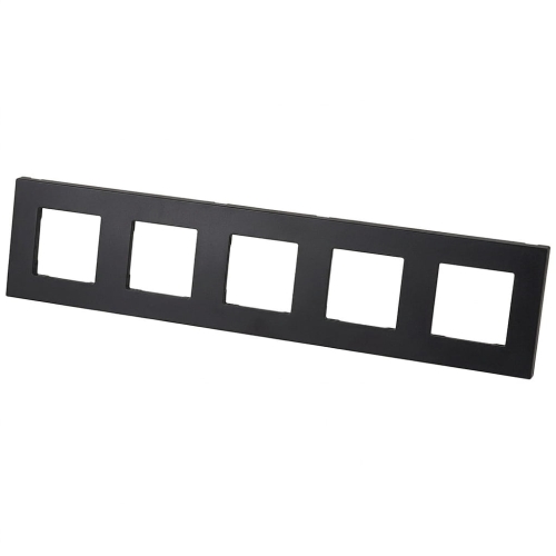 Ramă Plastică LINEA Cvintuplă Neagră Verticală Orizontală Pentru Module MIUUN