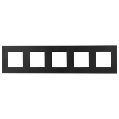 Ramă Plastică LINEA Cvintuplă Neagră Verticală Orizontală Pentru Module MIUUN