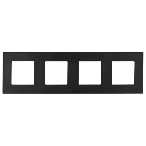 Ramă Plastică LINEA Cvadruplă Neagră Verticală Orizontală Pentru Module MIUUN