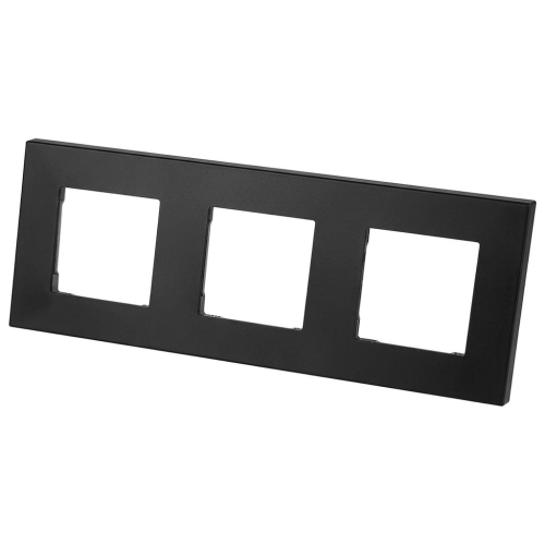Ramă Plastică LINEA Triplă Neagră Verticală Orizontală Pentru Module MIUUN