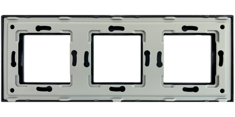 Ramă Plastică LINEA Triplă Neagră Verticală Orizontală Pentru Module MIUUN