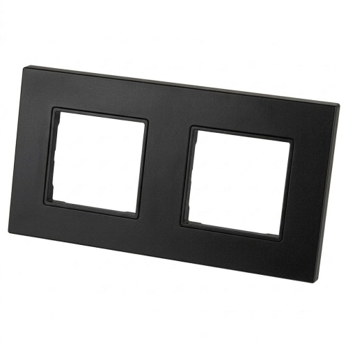 Ramă Plastică LINEA Dublă Neagră Verticală Orizontală Pentru Module MIUUN
