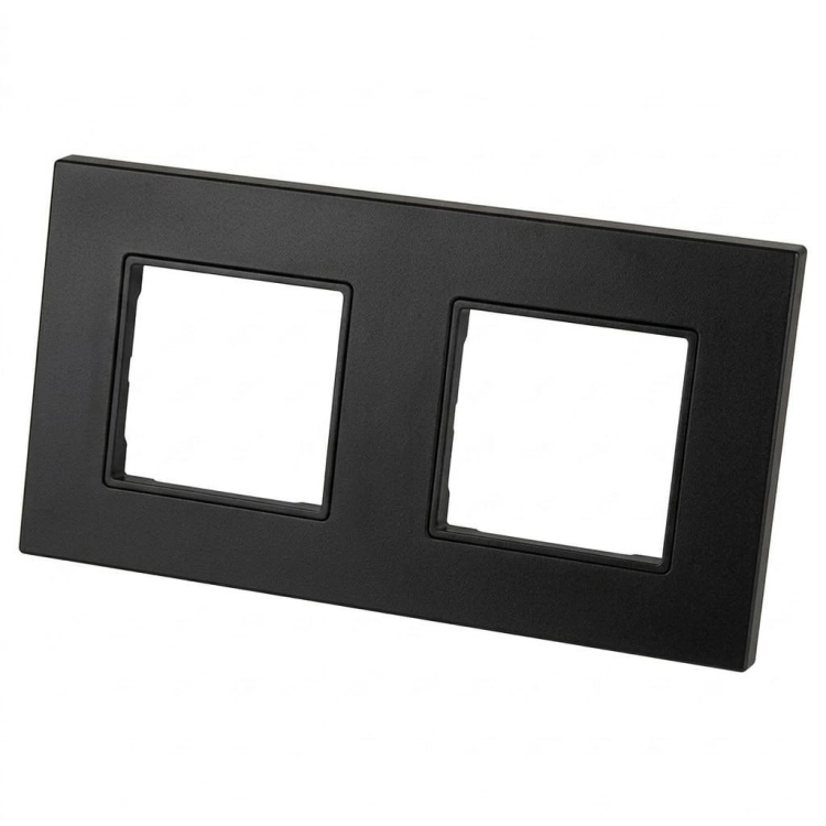 Ramă Plastică LINEA Dublă Neagră Verticală Orizontală Pentru Module MIUUN